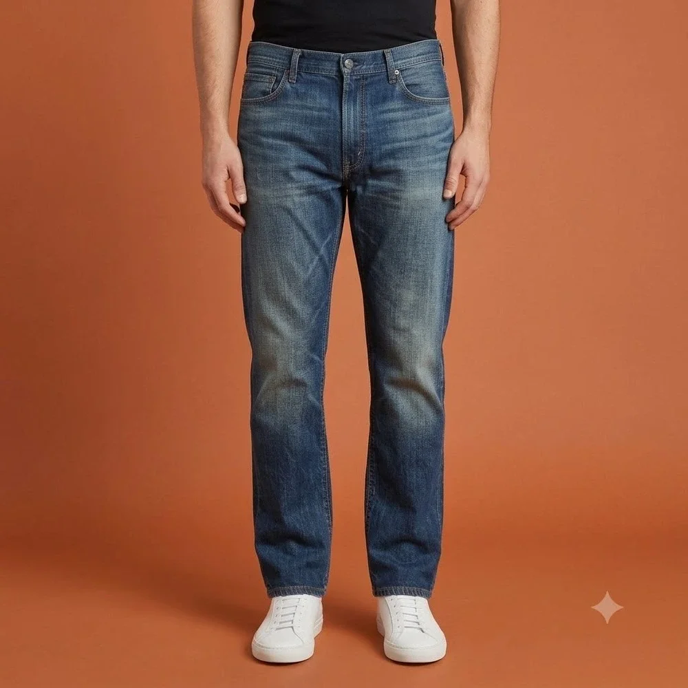 Levi's‎ 505 Jeans Men's 42x30 Blue Denim Straight Leg Classic Fit